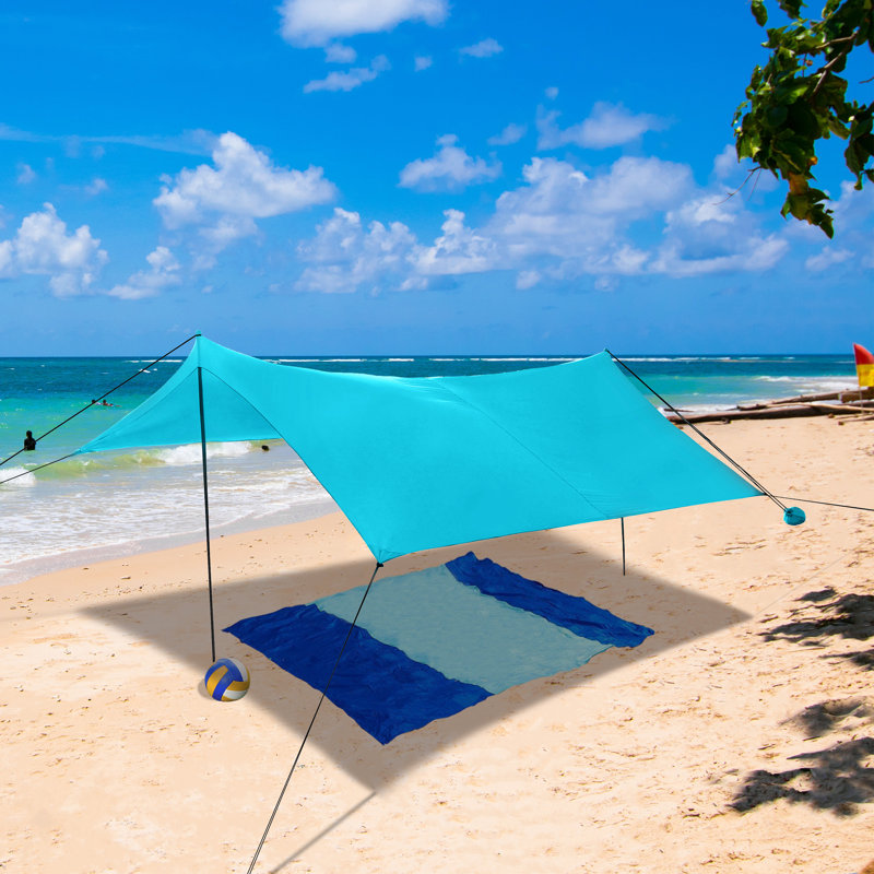 Nice Furniture 2021 Upgrade Beach Awning 10'X10' Lightweight Awning
